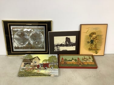 Various artwork(largest 11in.x14in.)