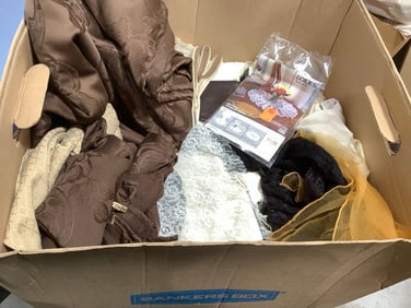 Various fabrics, linens, and more