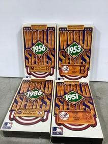 Vintage World Series VHS lot(Yankees, Mets, Dodgers, Giants) and Yankees tickets