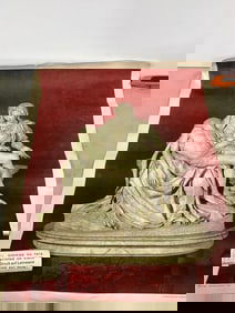 Vintage Michelangelo pieta on canvas-Milan Italy(23in.x17.75in.)