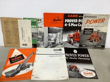 Vintage case machinery catalogs and manuals
