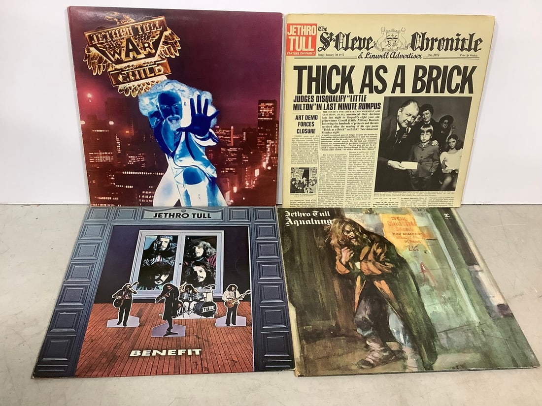 Vintage Jethro Tull LP record lot(Aqualung, Thick as a Brick, and more) (1 of 1)