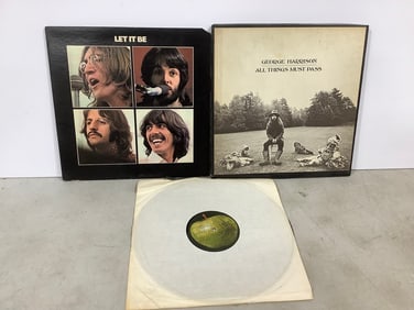 Vintage Beatles LP record lot(Let it be and more)