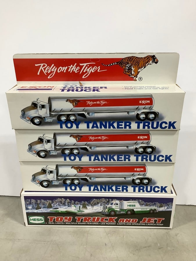 Exxon Toy Tanker Trucks and Hess Toy Truck and Jet: Exxon Toy Tanker Trucks and Hess Toy Truck and Jet