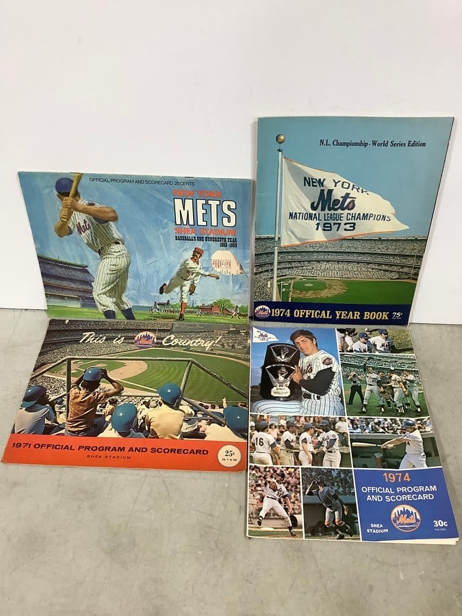 Vintage Mets Programs and 1974 NY Mets Official Yearbook (1 of 1)