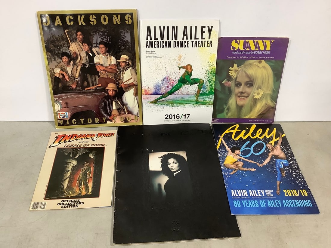 Alvin Alley Dance Theater Programs, Jacksons 1998 Tour Book, and Janet 1998 Tour Book, and more (1 of 1)