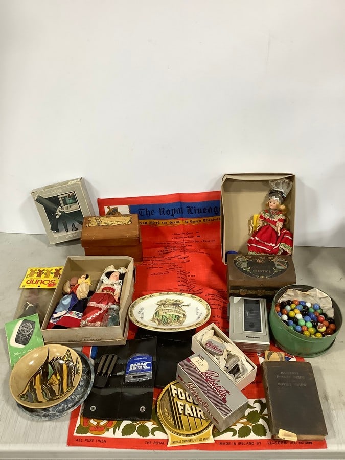 Vintage Dolls, Various Decorative Containers, Ceramic Plates, Marbles, and more (1 of 1)