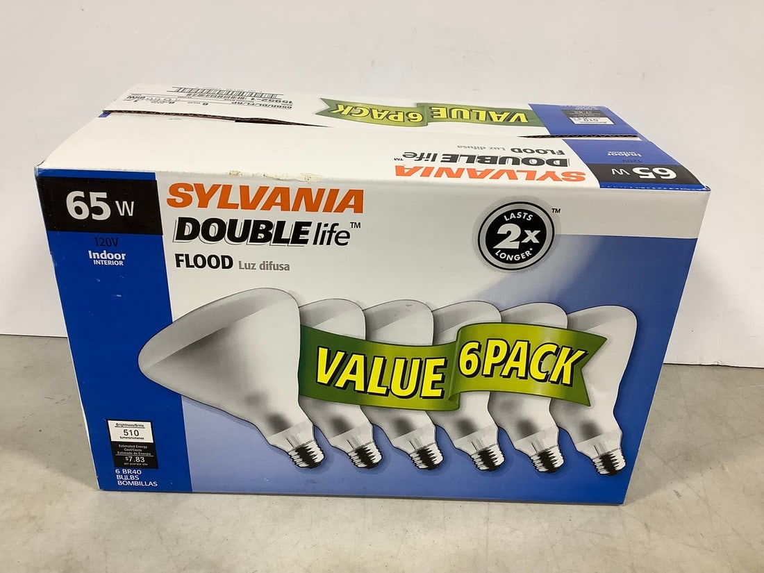 Sylvania 65W Flood lights(6 bulbs total) (1 of 1)