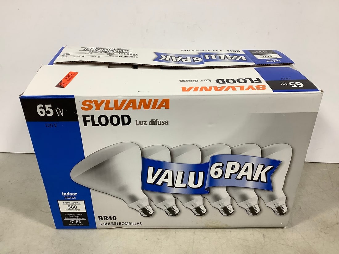 Sylvania 65W Flood lights(6 bulbs total) (1 of 1)