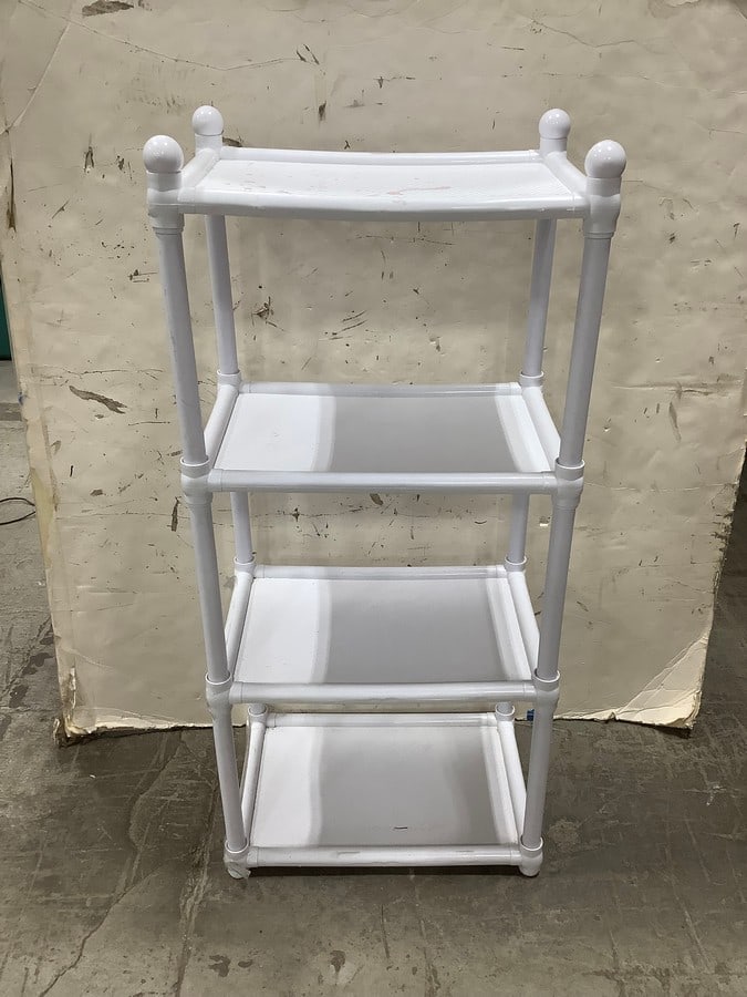 White shoe rack organizer(18in.x12in.x40in.): White shoe rack organizer(18in.x12in.x40in.)