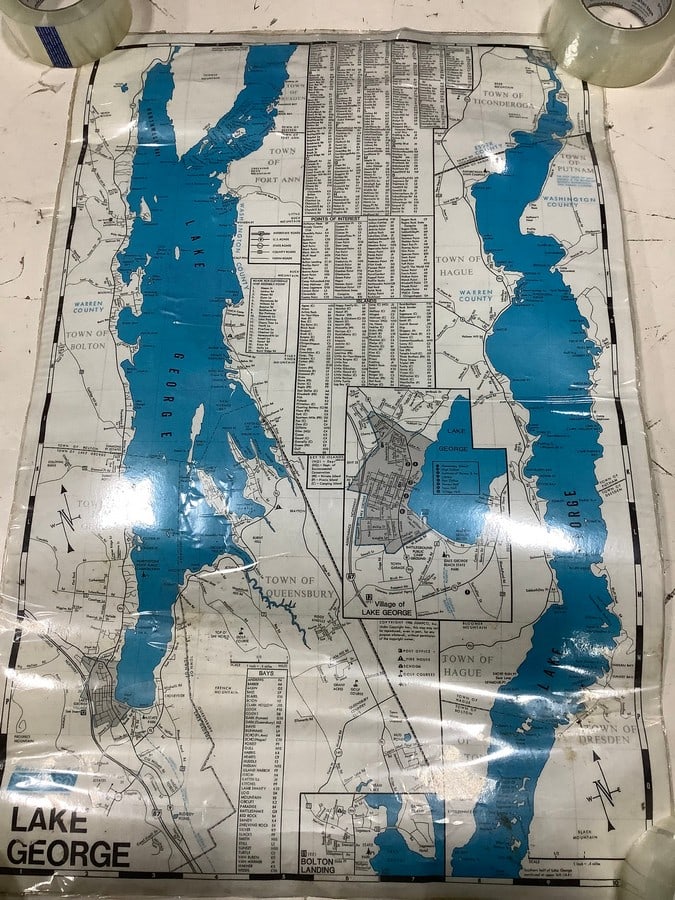 Lake George map(19in.x29in.): Lake George map(19in.x29in.)