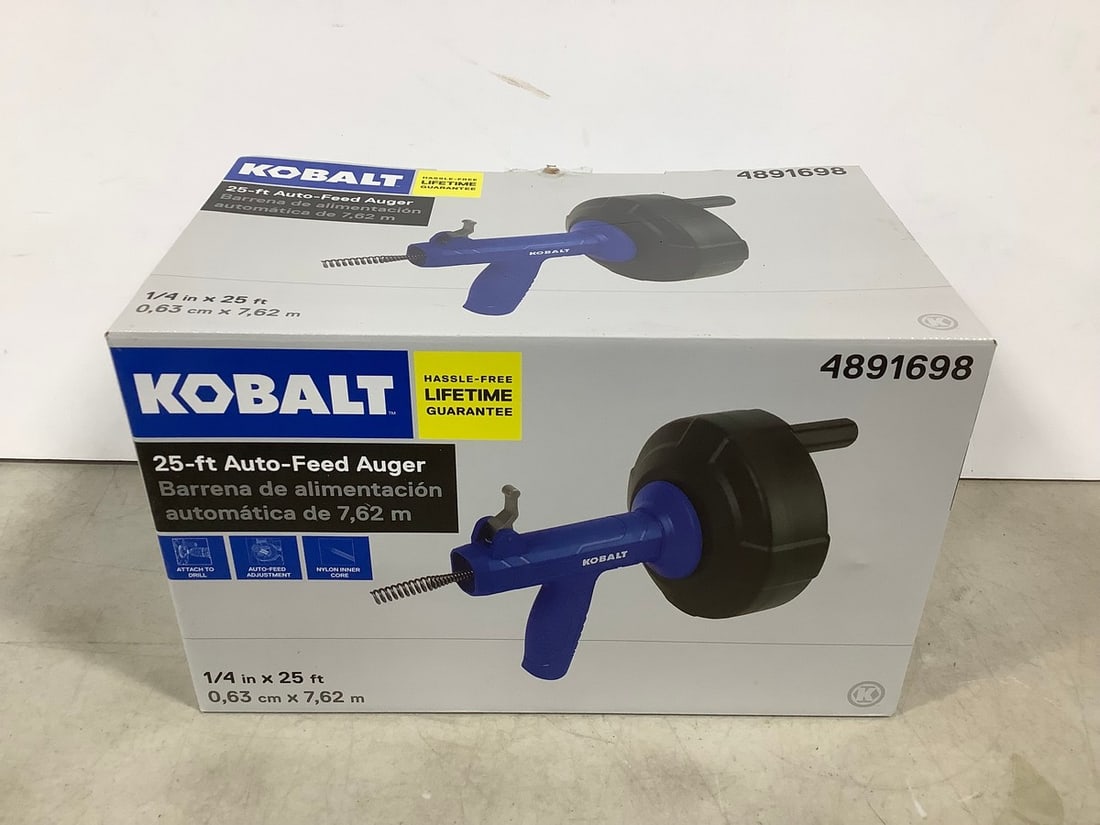 Kobalt 25ft auto feed auger: Kobalt 25ft auto feed auger