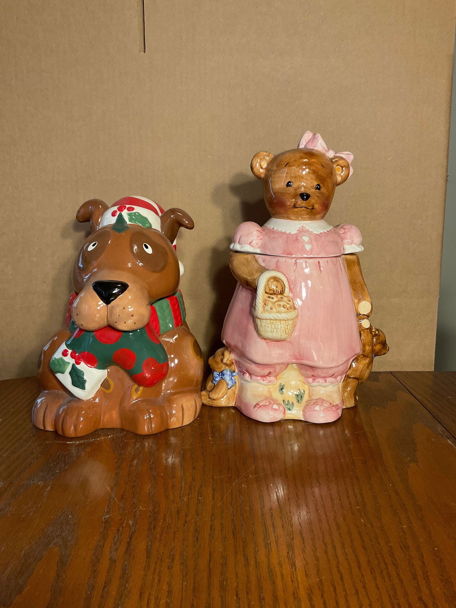 Lot of 2 cookie jars 13in tall (1 of 1)