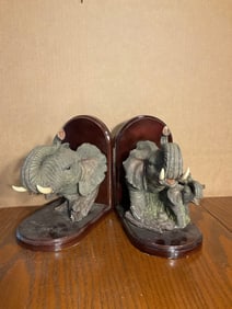 Elephants bookends with the risks