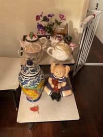 Tea pots, vases and ceramics