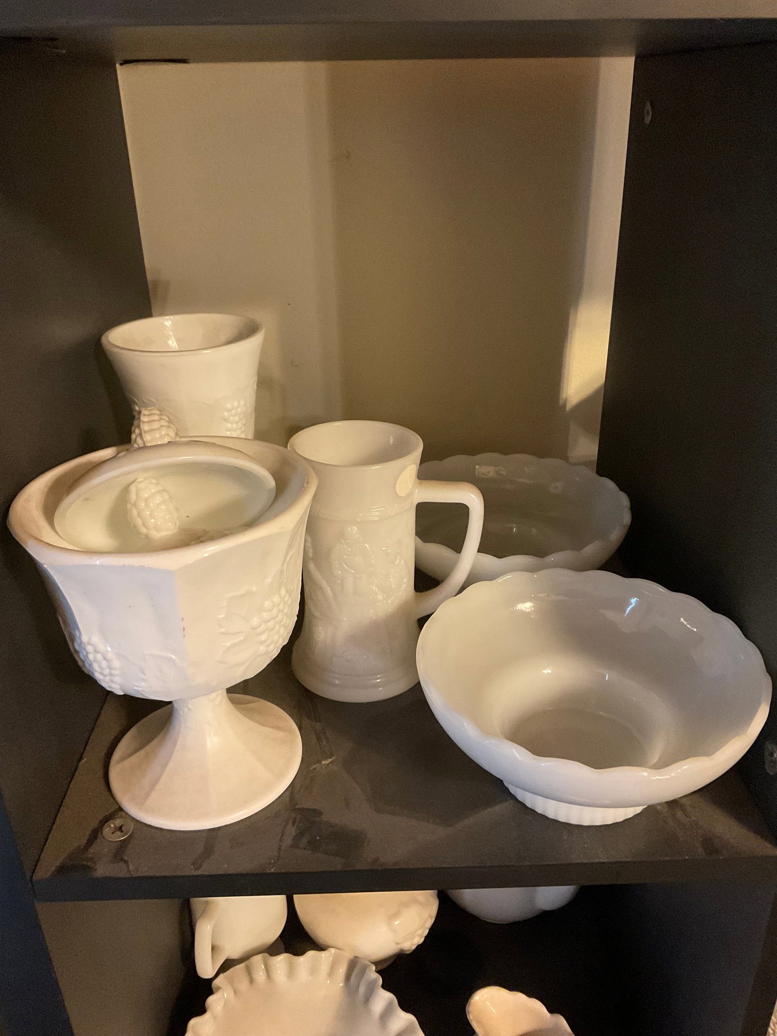Milk glass pieces, mugs and more: Milk glass pieces, mugs and more