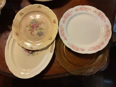 Lot of plates and serving dish