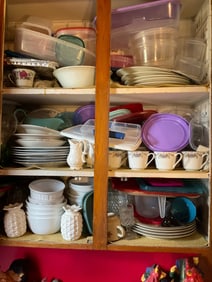 Contents of cabinet