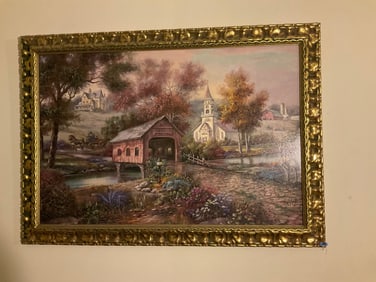 Signed print Carl Valente 56x39