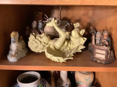 Cherub, ceramic and porcelain figures