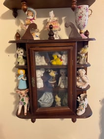 Vintage wooden wall shelf