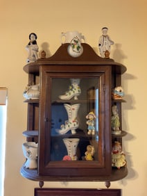 Vintage wooden wall shelf