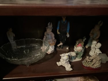 Vintage porcelain and ceramic figures