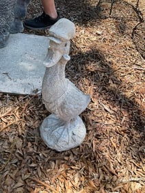Resin duck statue