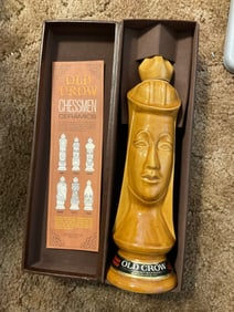 Early Old Crow Decanter Chestman Cermaics Empty