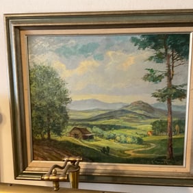 oil of board signed moeller artwork
