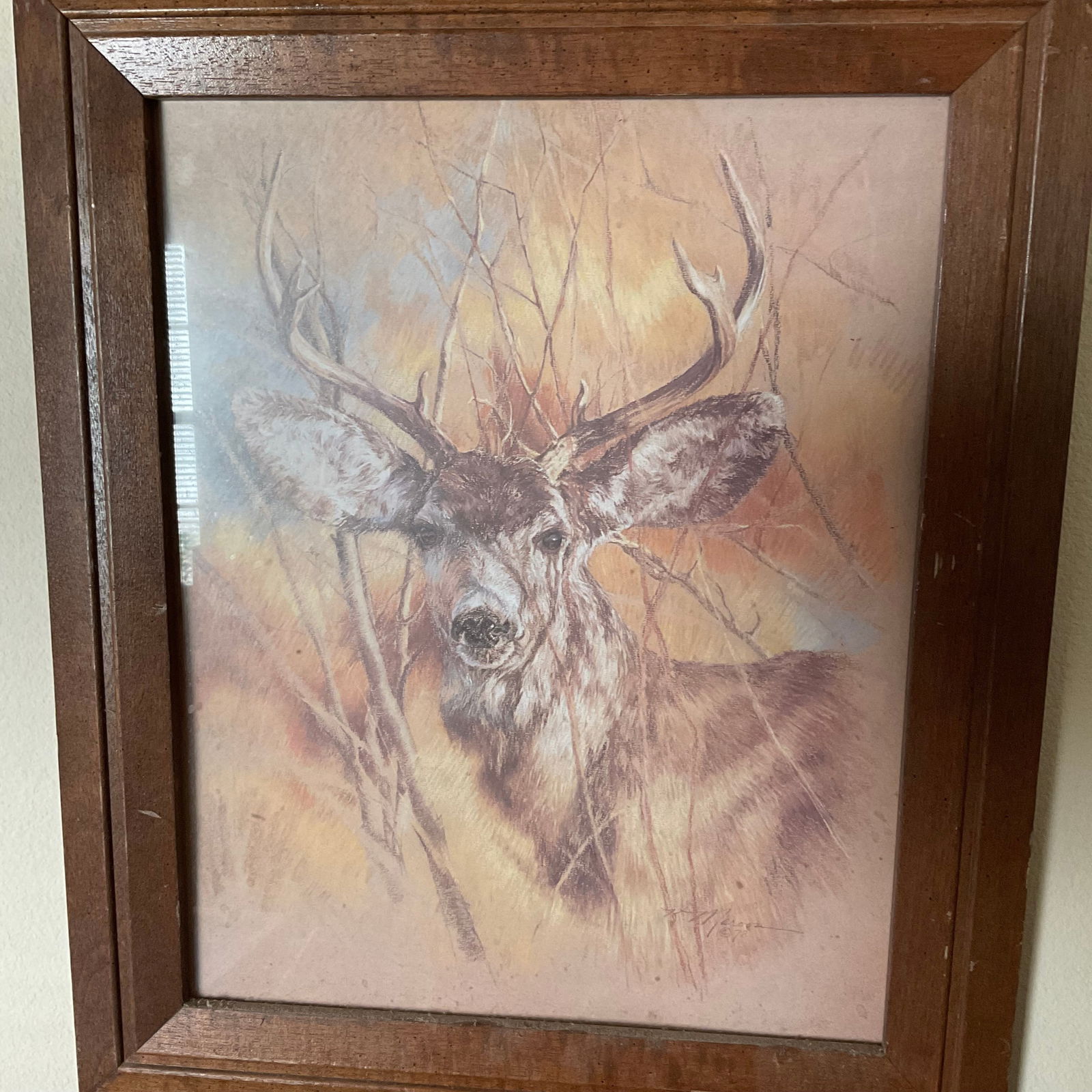 the slient buck signed print maroon 24x21 (1 of 1)