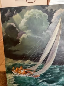 signed by bailey artwork on canvas 40x30