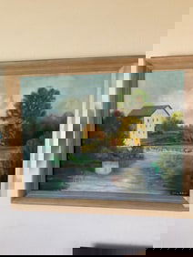 hall signed artwork on canvas