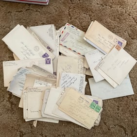 vintage post cards unopenede letters and more 1940's