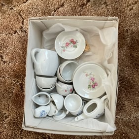 set of vintage childern's tea sets and more