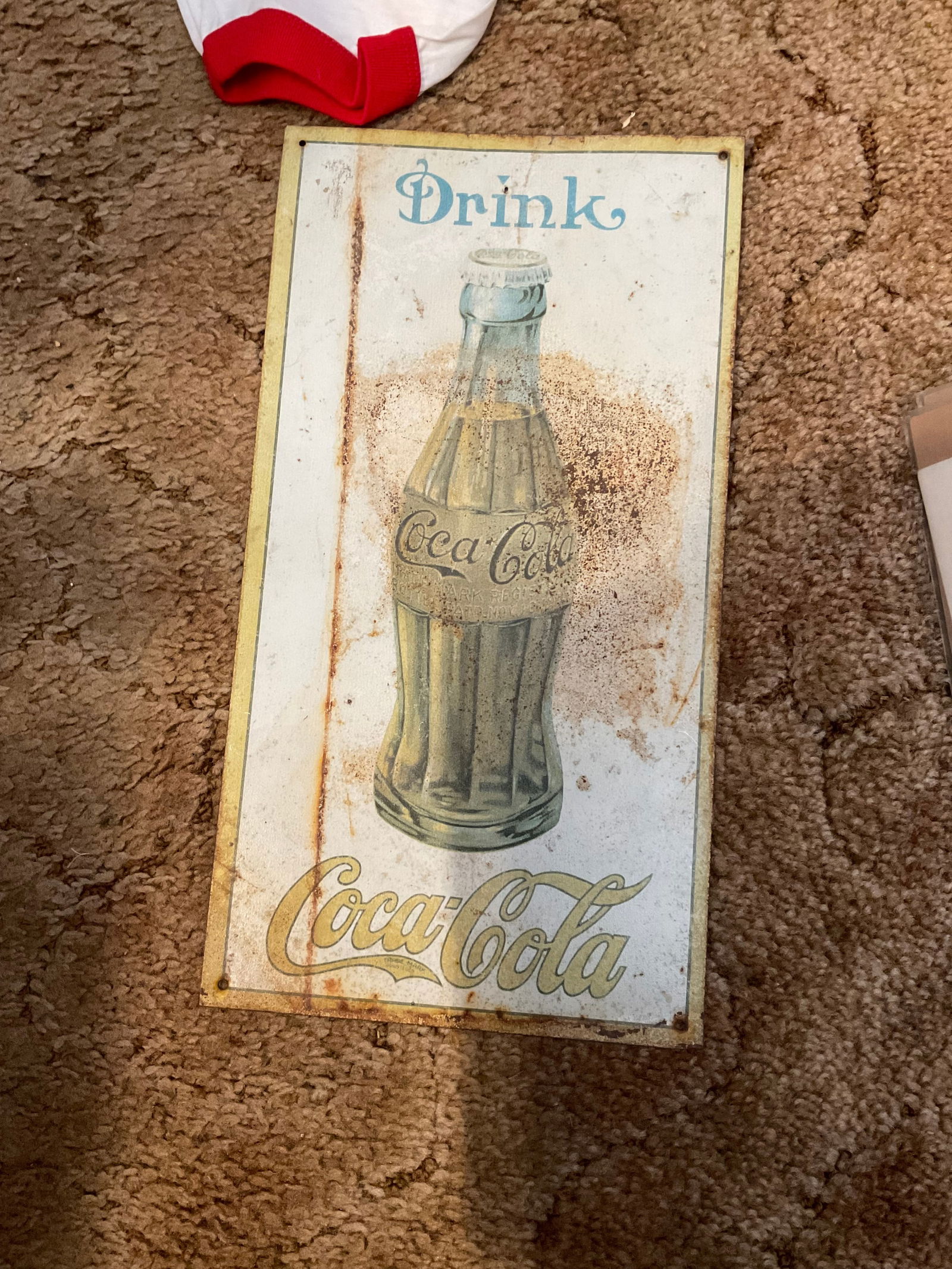 tin coca-cola sign 16x8 (1 of 1)