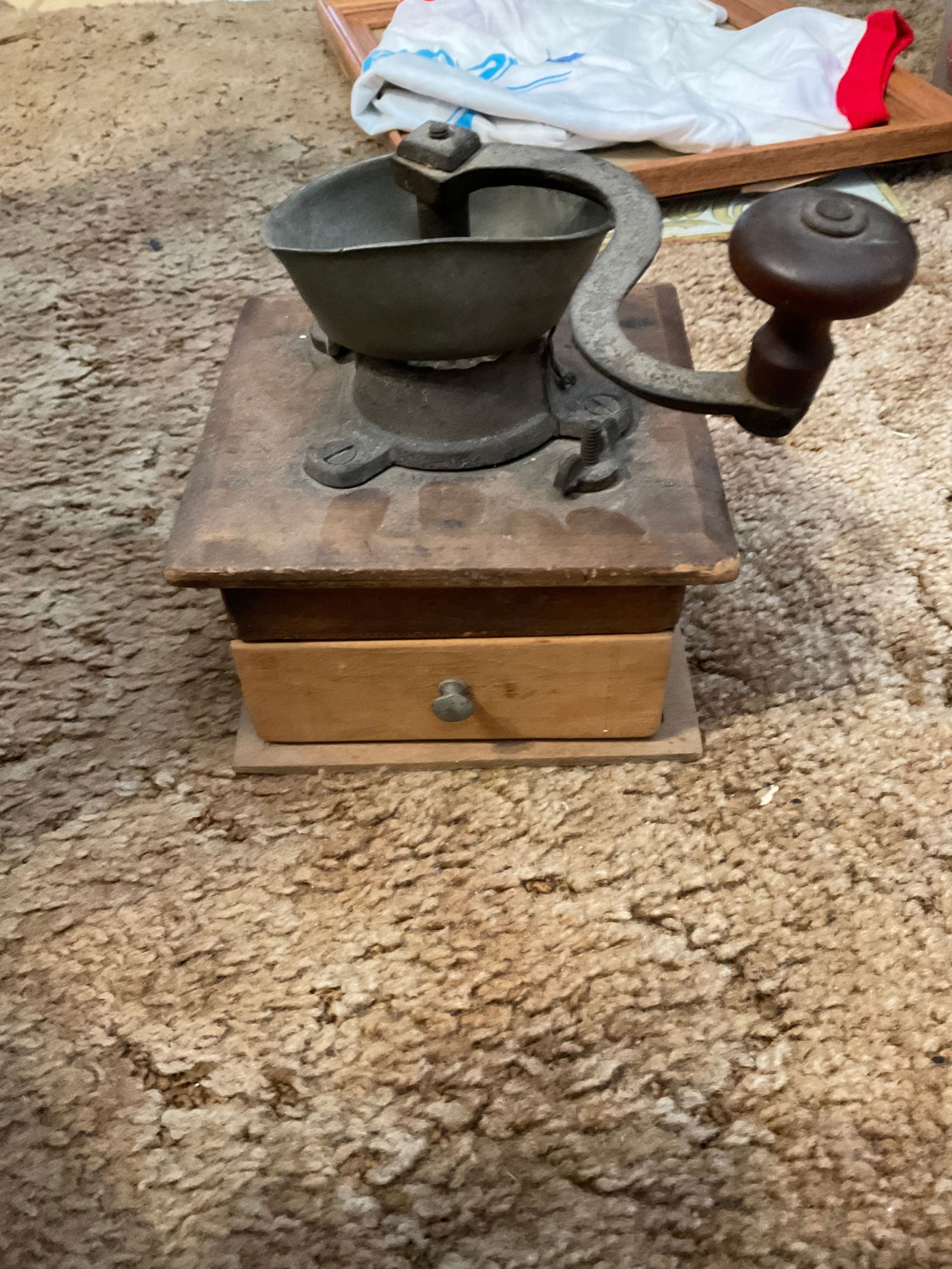 vintage coffee grinder: vintage coffee grinder