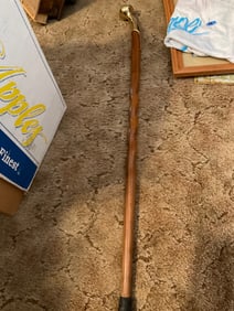 walking stick, stands 36" tall