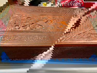 hand carved dragon box 12x8x4