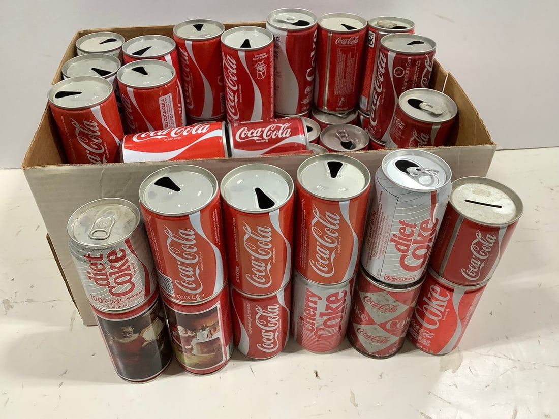 Various Coca-Cola Aluminum Cans (1 of 1)