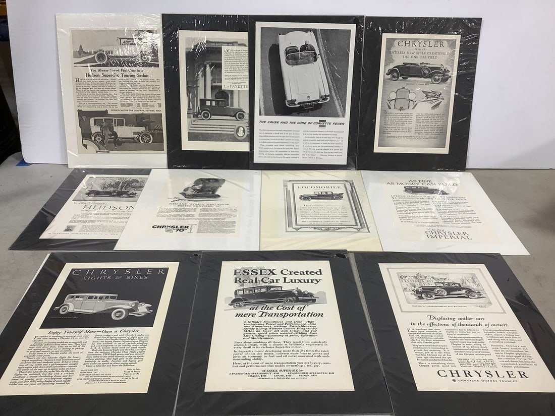 Vintage Automobile Print Ad Lot: Vintage Automobile Print Ad Lot