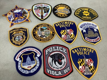 Police Patches (Alaska, Iowa, DC, Baltimore, and more) - New