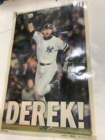 Derek Jeter Baseball Poster -2009 (14inx29in)