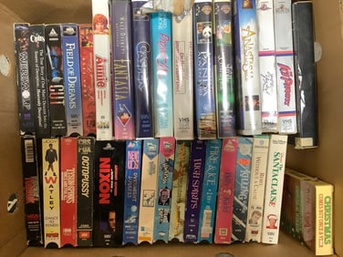 Various VHS Tapes (Octopussy, Annie, Casper, and more)