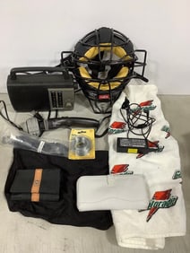 Rawlings Catchers Helmet, Wallets, Galvanized Steel Wire, Gatorade Washcloth, and more
