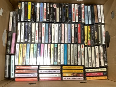 Various Cassette Tapes (Reba McEntire, Mark Knopfler, Jean Knight, and more)