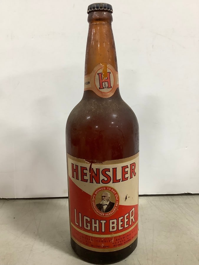 Vintage Hensler Light Beer (1Qt) (1 of 1)