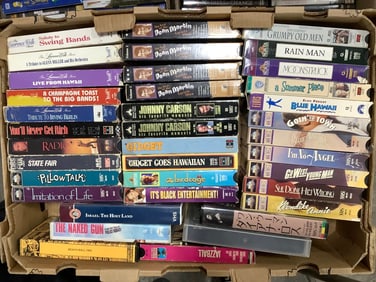 Various VHS Tapes (State Fair, Rain Man, The Naked Gun, and more)