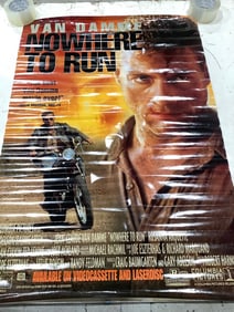 Van Damme Nowhere to Run rated R movie poster(27in.x40in.)