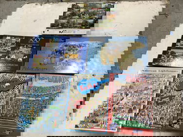Various Jigsaw Puzzles (Elivs, Giants, Polar Bears, and more)